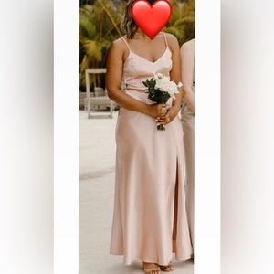 Rose gold formal dress